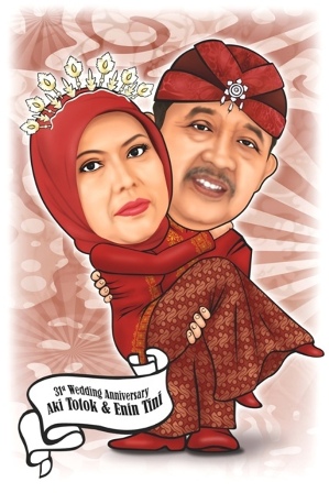 karikatur baju adat